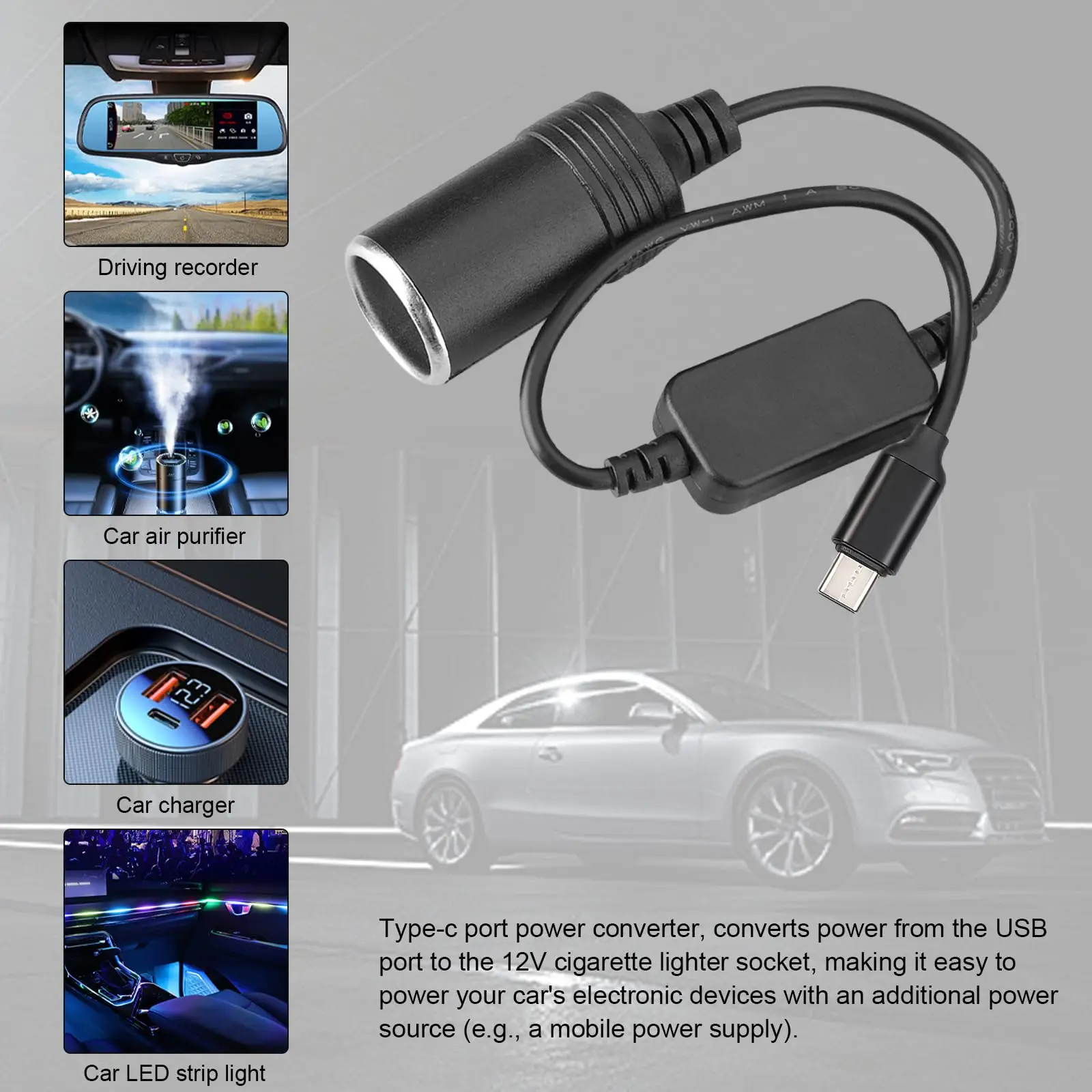 5V To 12V Cigarette Lighter So - Accessories For Vaping ulasan dan harga