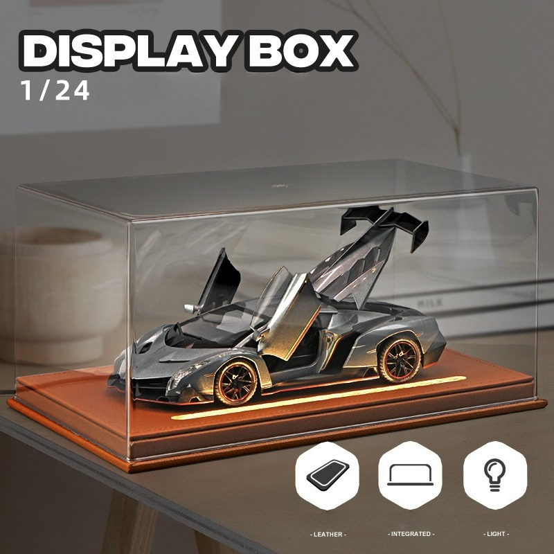 Acrylic Display Box with Light - Battery Case Storage ulasan dan harga