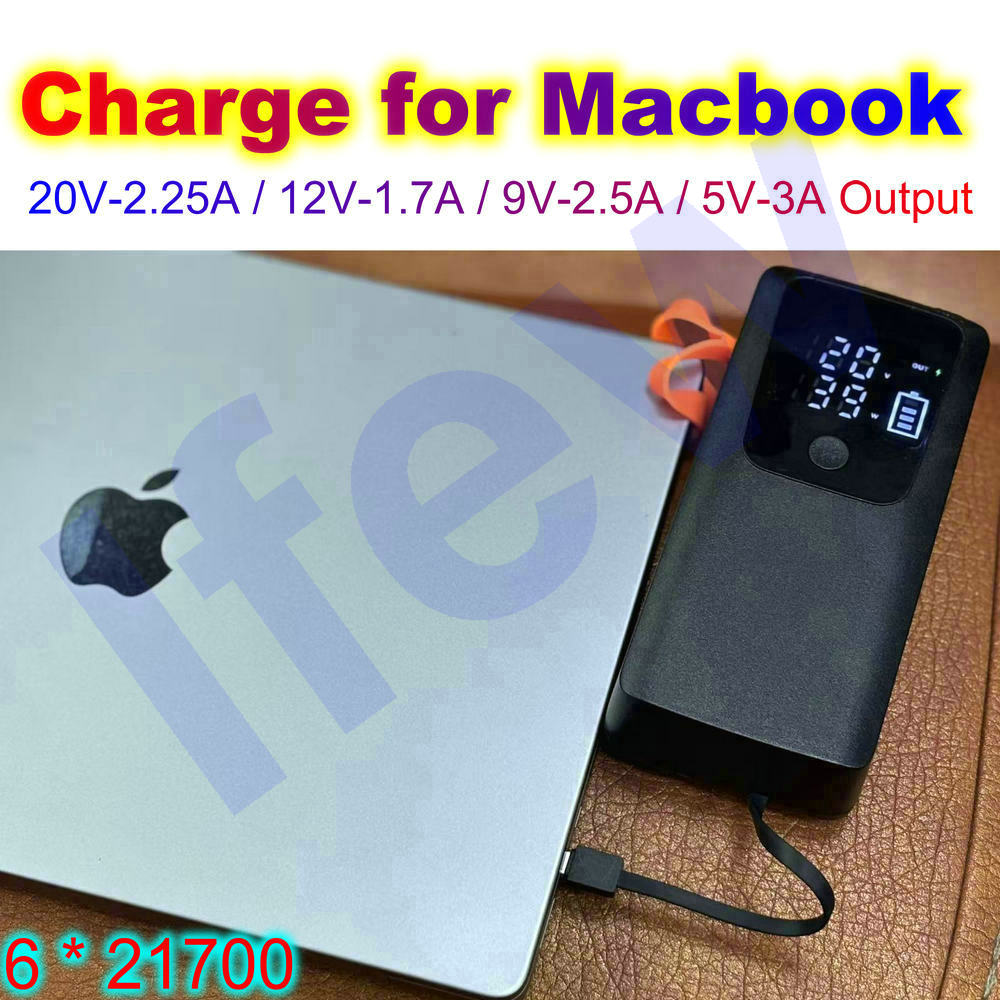 45W Power Bank Shell 21700 Bat - Battery Case Storage ulasan dan harga