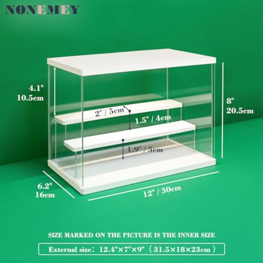 Clear Acrylic Display Case Sta - Battery Case Storage ulasan dan harga